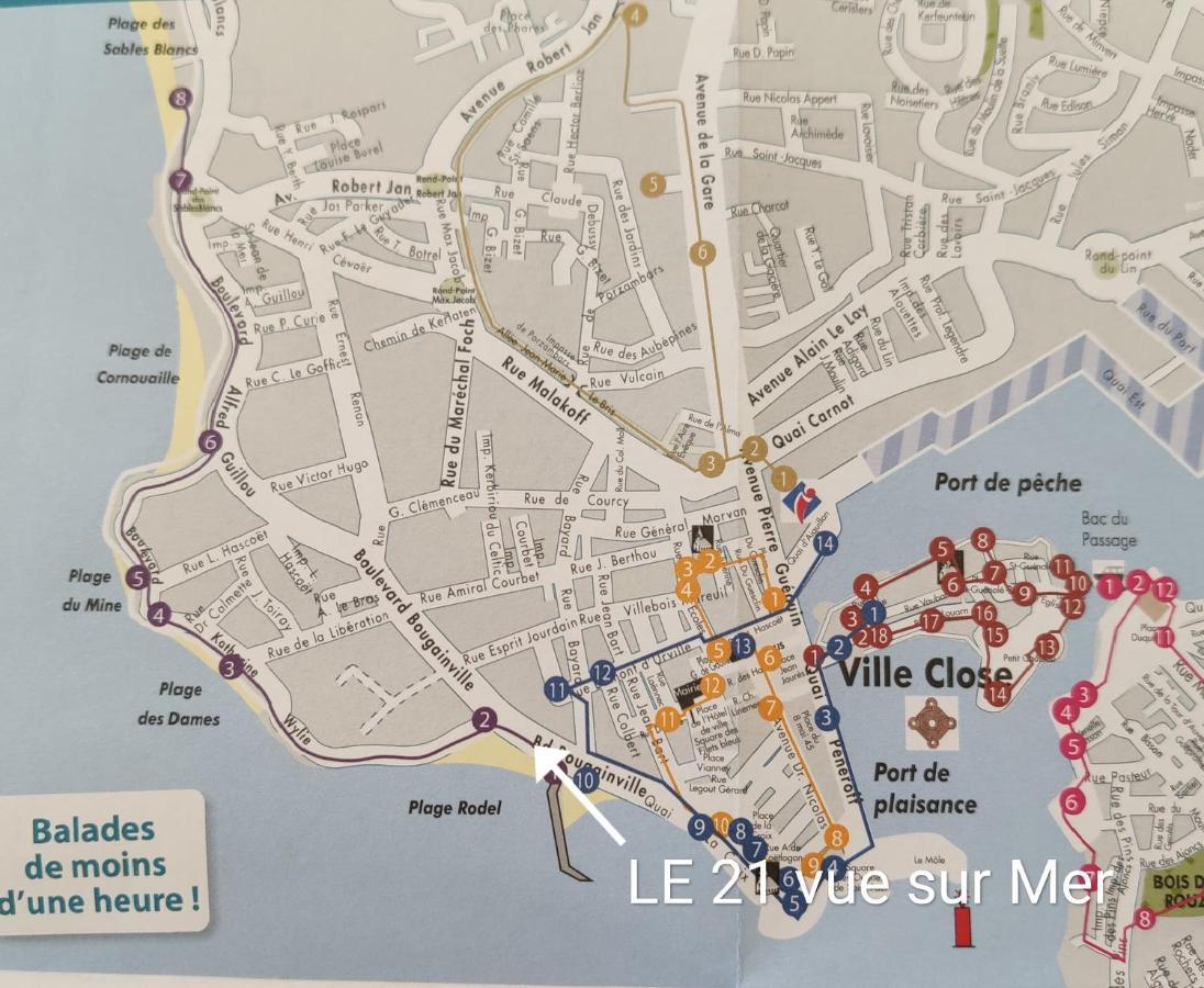 Le 21 Vue Sur Mer Concarneau Bagian luar foto
